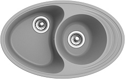 Ewigstein Мойка кухонная Elegant W90KF серый металлик – фотография-3